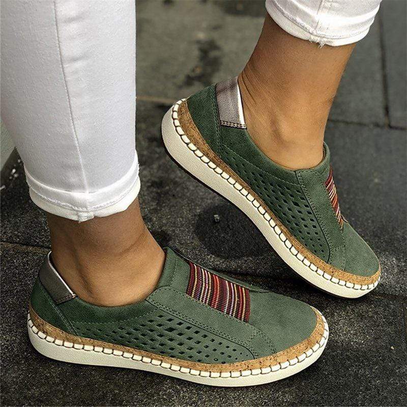 W&W Mode | Freizeitschuhe mit Flacher Rutschfester Sohle für Mehr Komfort