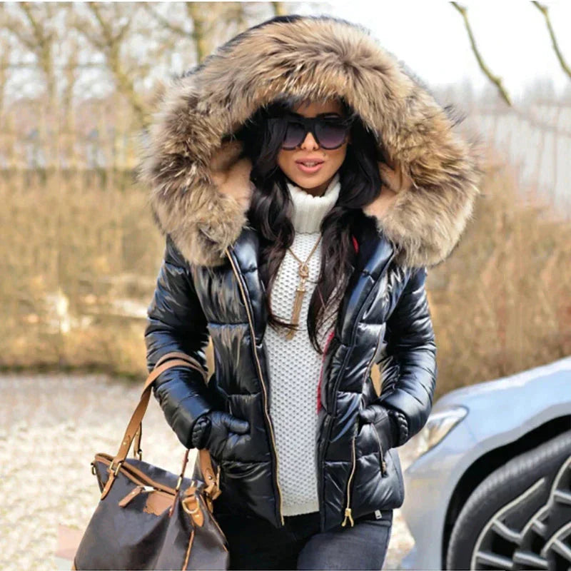 W&W Mode - Winterjacke mit Fellkapuze