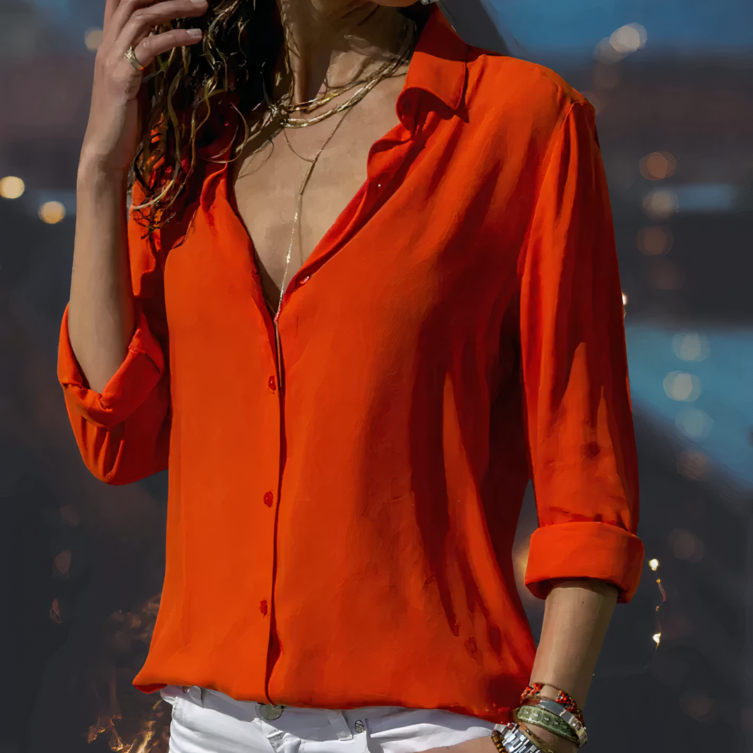 W&W Mode | Chiffon blouse für Damen - Luftige und stilvolle Bluse für festliche Anlässe