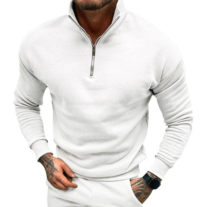 W&W Mode | Herren Pullover Halb Reißverschluss