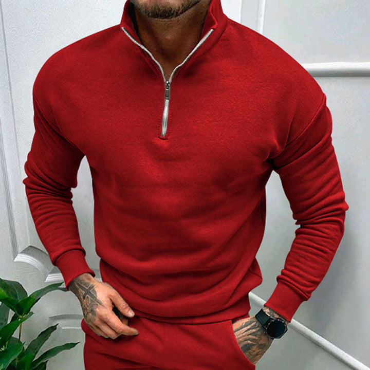W&W Mode | Herren Pullover Halb Reißverschluss