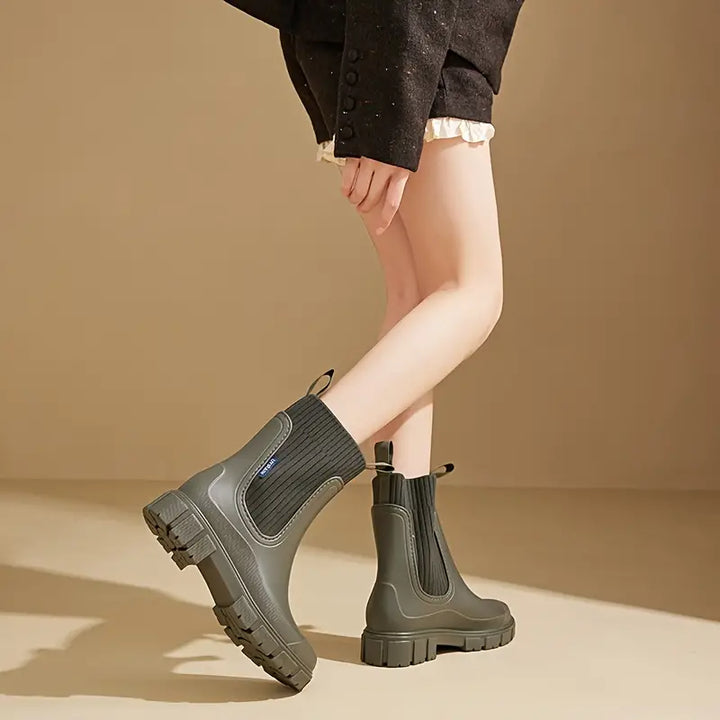 W&W Mode | Wasserdichte Stiefel Mit Dicker Sohle Für Frauen