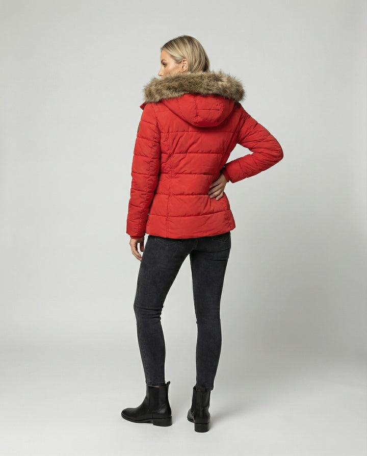 W&W Mode - Modische Winterjacke, Warm Gefüttert mit Kapuze