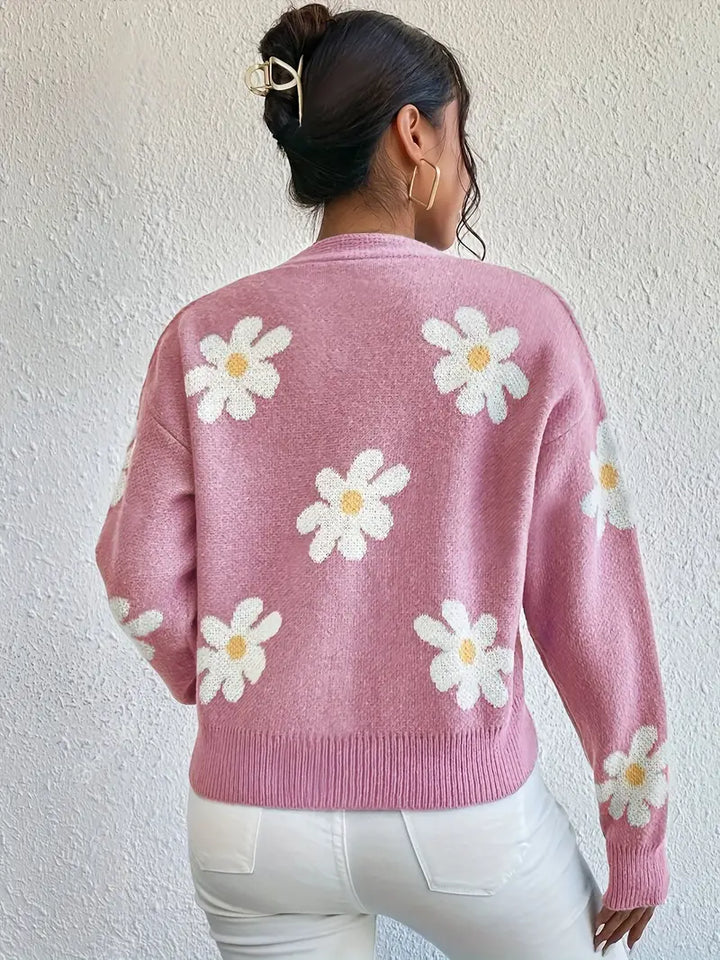 W&W Mode | mit Blumenmuster und langen Ärmeln Für Frauen