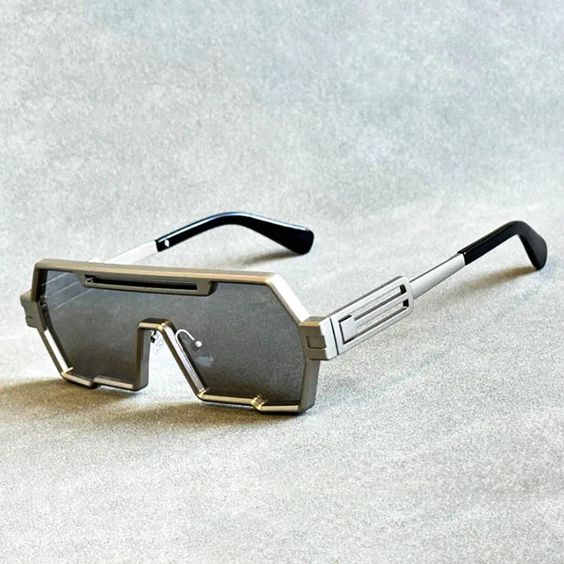W&W Mode | Cyberpunk Shield Sonnenbrille Gepflegt & Futuristisch