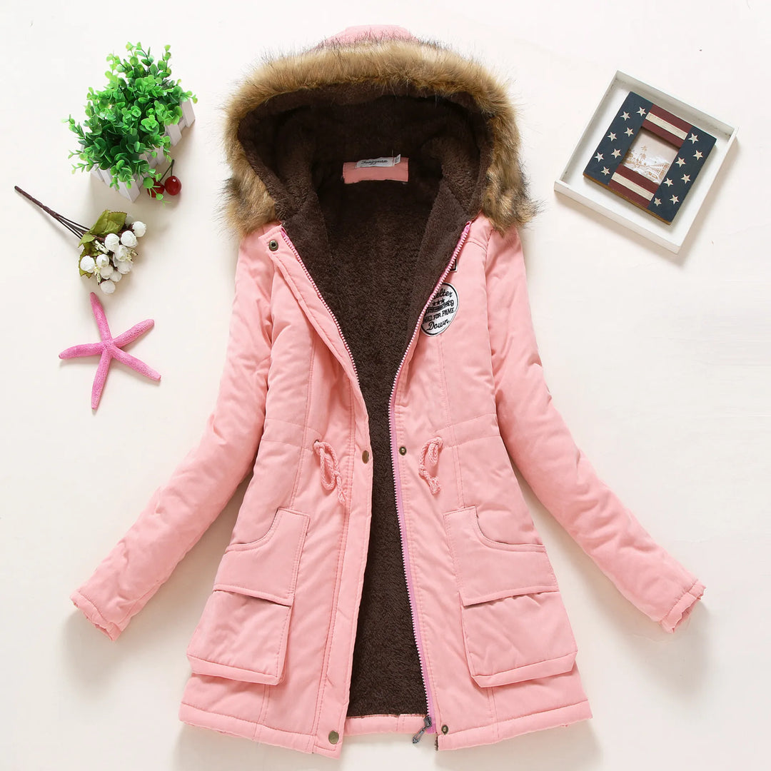 W&W Mode | Modische Winterjacke mit Kunstfellbesatz