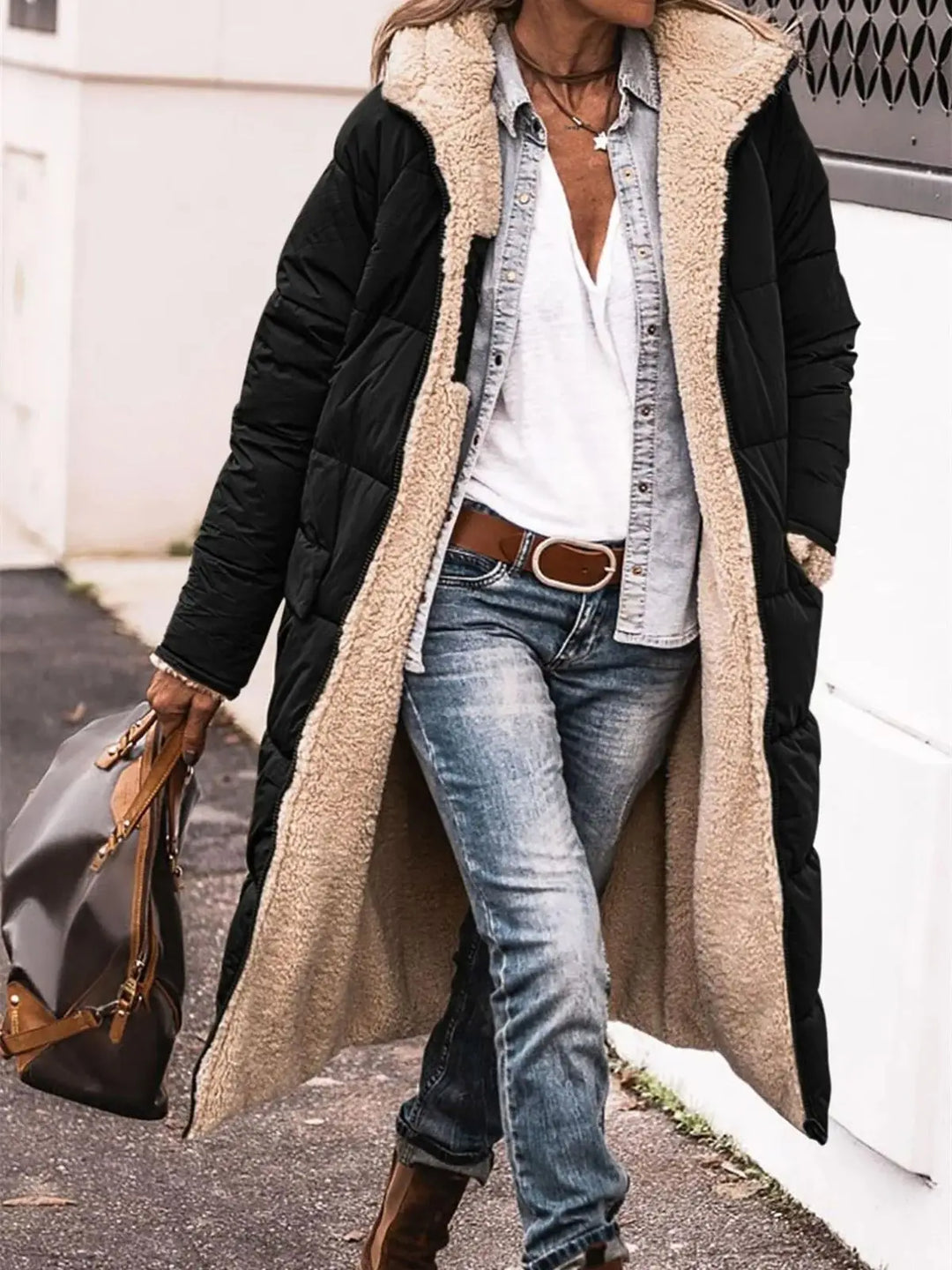 W&W Mode | Winterkapuzen-Steppjacke für Damen