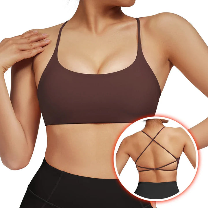 W&W Mode | Rückenfreier Stoßfester Fitness Sport Bh Mit Polstern Für Frauen