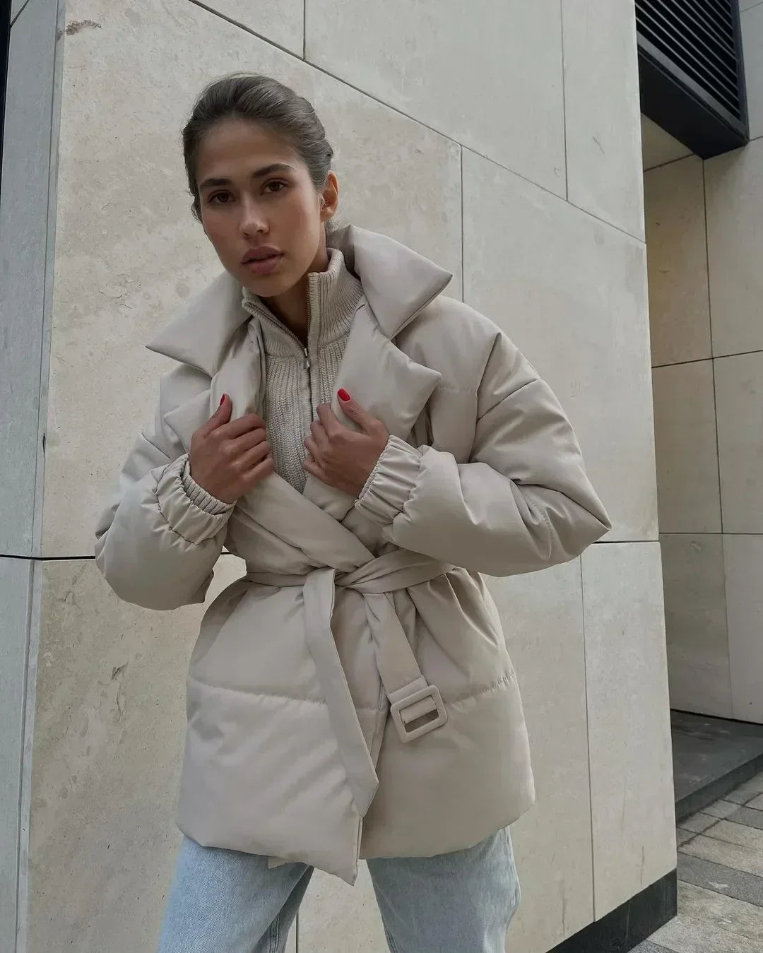 W&W Mode - Pufferjacke - Mit Gürtel