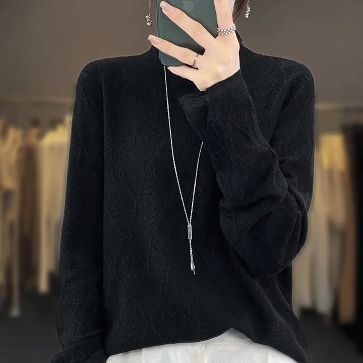 W&W Mode | Kaschmirpullover mit Karomuster