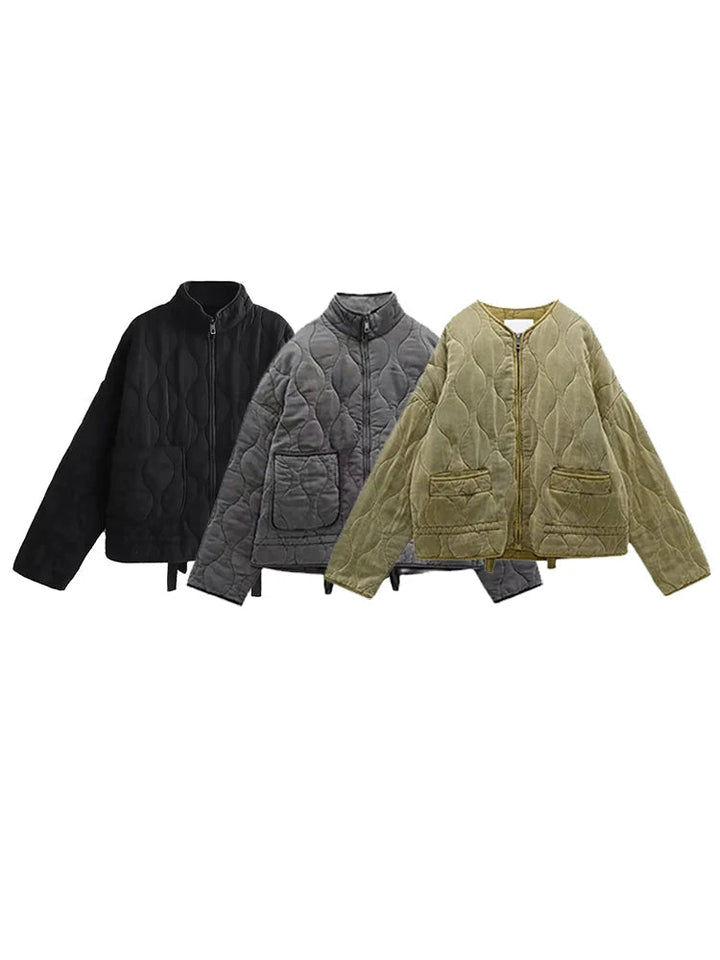 W&W Mode | Oversized Vintage Gepolsterte Damenjacke