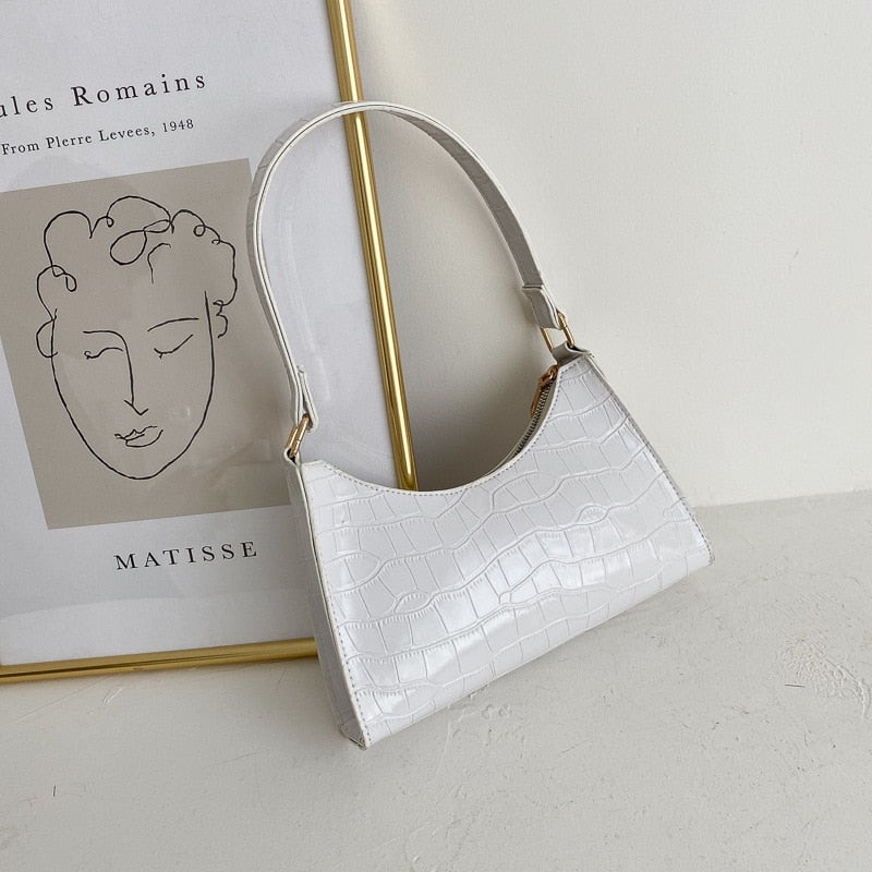 W&W Mode Modische Exquisite Einkaufstasche Tote Schultertaschen Einfarbig Kettentasche für Damen