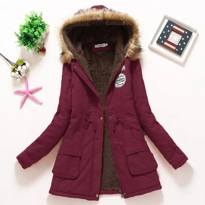 W&W Mode | Modische Winterjacke mit Kunstfellbesatz