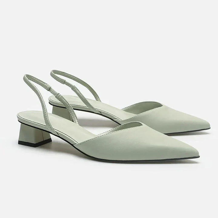 W&W Mode | Spitz Zulaufende Absätze Slingback Stil