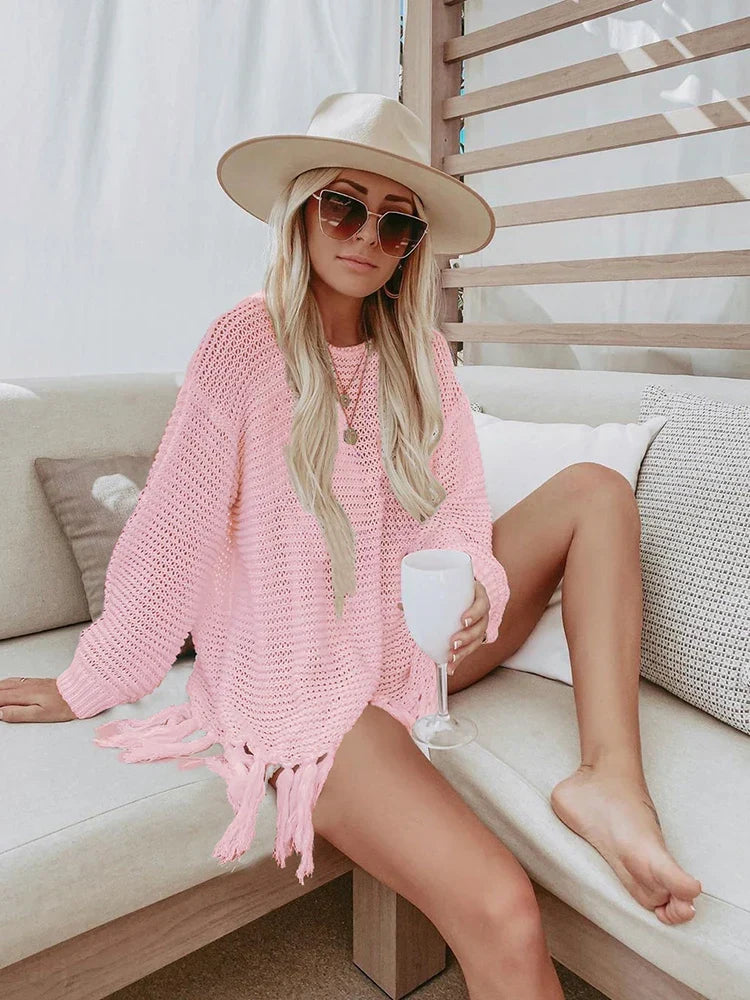 W&W Mode Boho Strick Sommerkleider