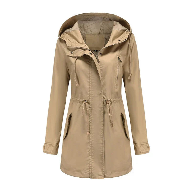 W&W Mode | Baumwoll Trenchcoat Mit Kapuze