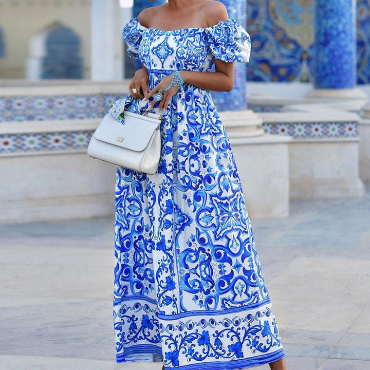 W&W Mode - Elegantes Retro Maxikleid