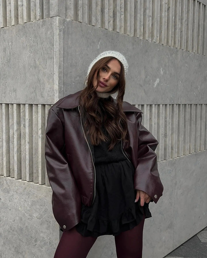 W&W Mode | Kurze Lederjacke Damen