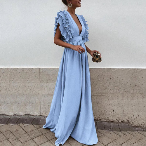 W&W Mode - Elegantes Kleid mit gerafften Ärmeln