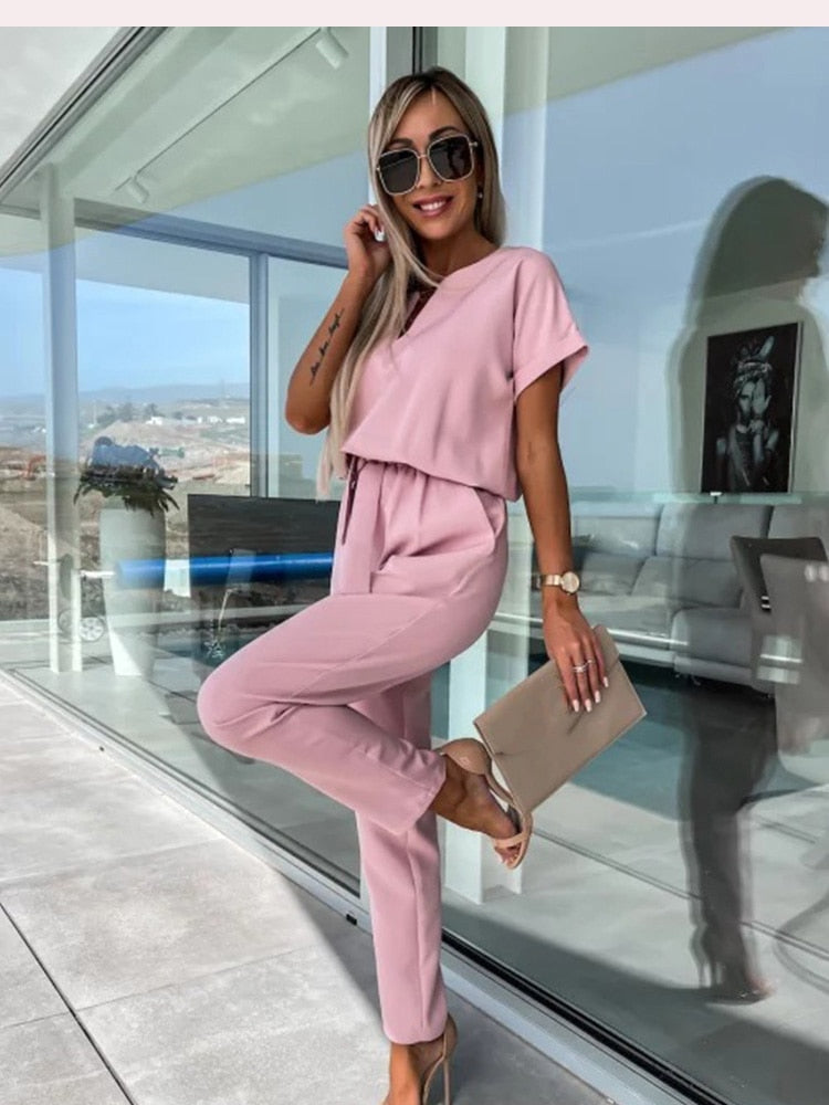 W&W Mode | Sommeroverall mit weitem Bein
