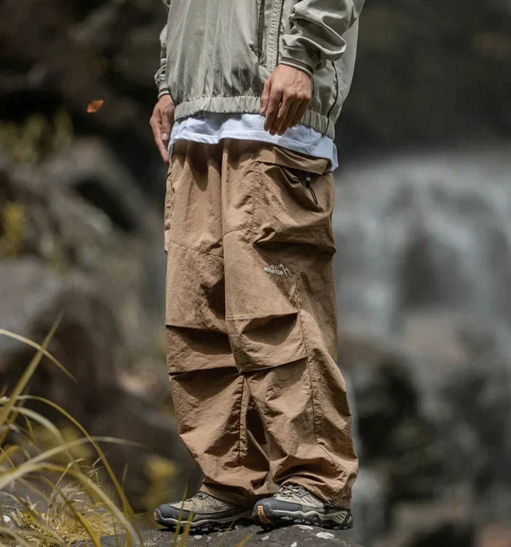 W&W Mode Herren Cargohose mit seitlichen Taschen und weiter Passform