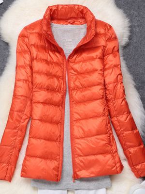 W&W Mode - Damen Ultraleichte Winddichte Daunenjacke