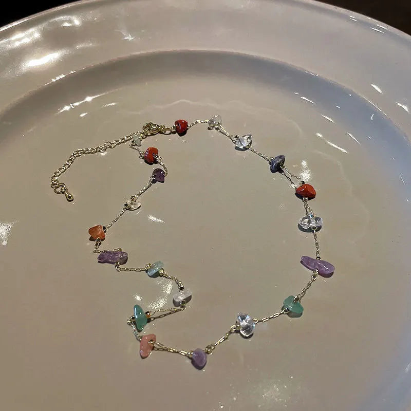 W&W Mode | Elegante Natur Edelstein Kette