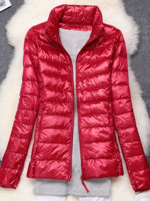 W&W Mode - Damen Ultraleichte Winddichte Daunenjacke