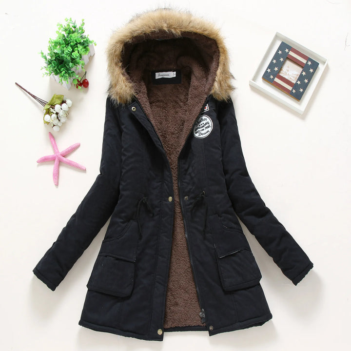 W&W Mode | Modische Winterjacke mit Kunstfellbesatz