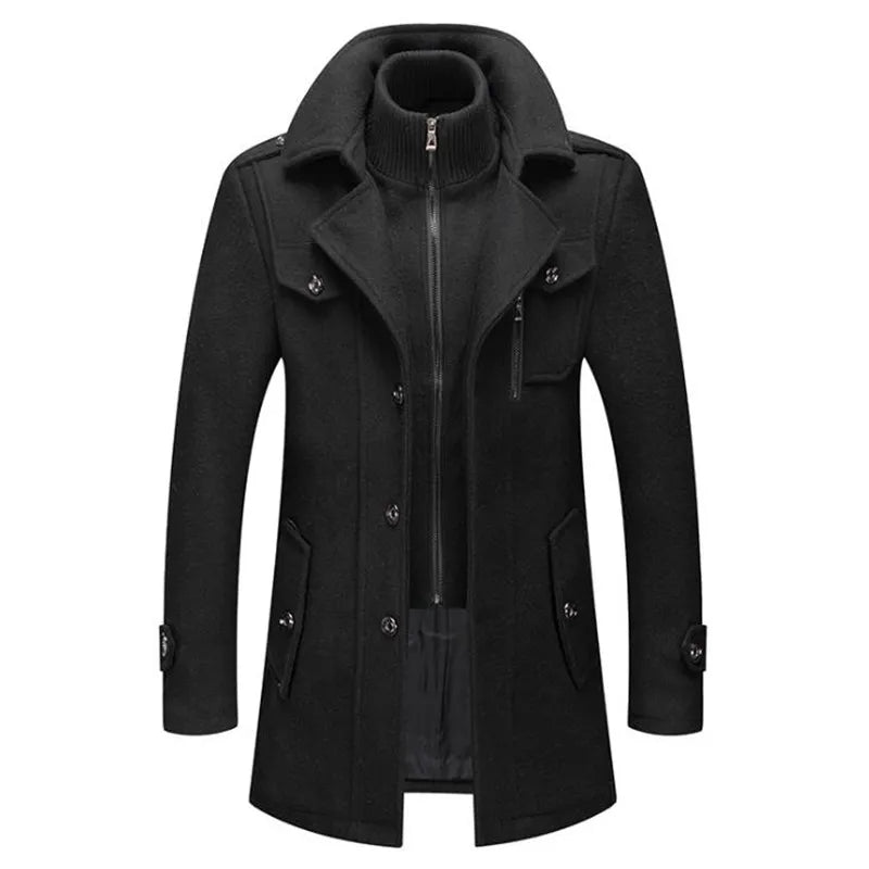 W&W Mode - Eleganter langer Herrenmantel