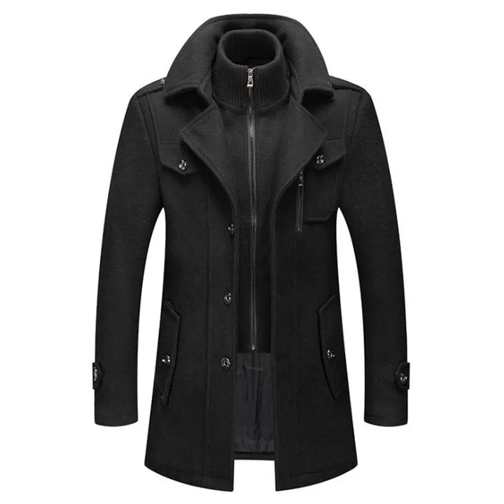 W&W Mode - Eleganter langer Herrenmantel
