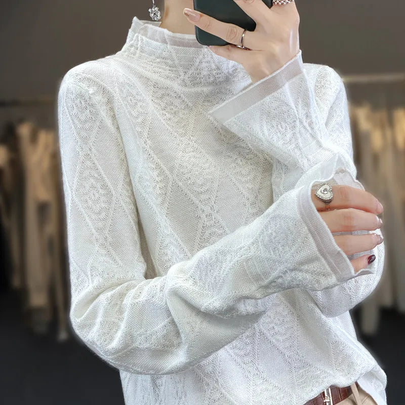 W&W Mode | Kaschmirpullover mit Karomuster