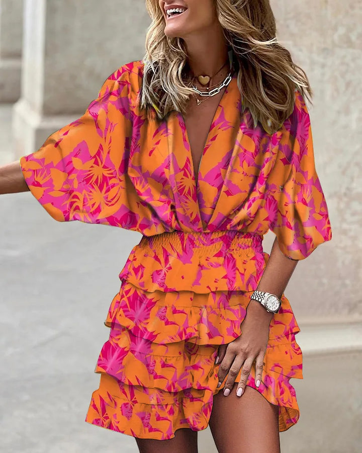 W&W Mode - Stylisches bedrucktes Minikleid