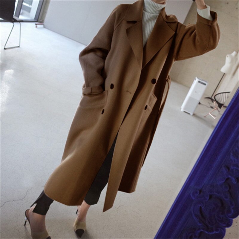 W&W Mode | Langer Wollmantel für Damen