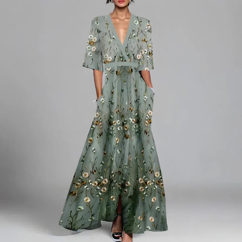 W&W Mode | Geblümtes Maxikleid Für Damen