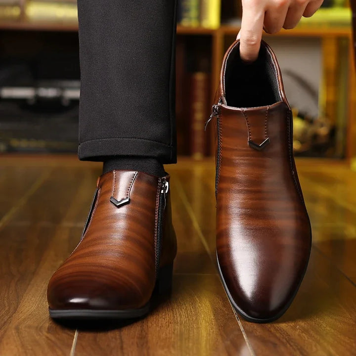 W&W Mode | Lederstiefel mit Reißverschluss