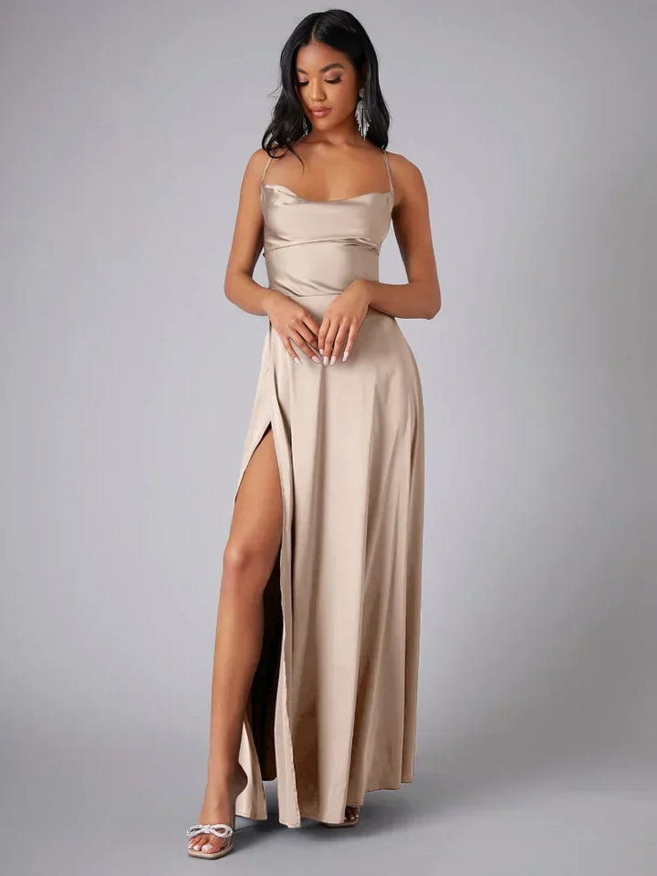 W&W Mode | Elegantes Maxikleid Aus Satin