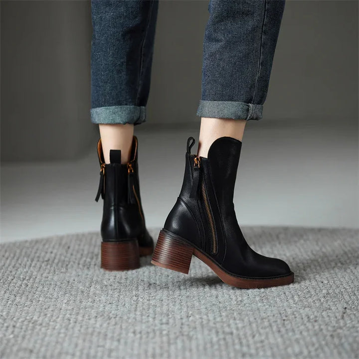W&W Mode | Elegante Lederstiefeletten von Ladivania