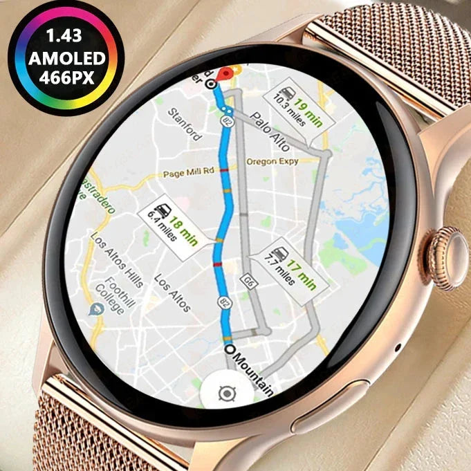 W&W Mode | Luxuriöse Gps Smartwatch Für Frauen Hd Bildschirm