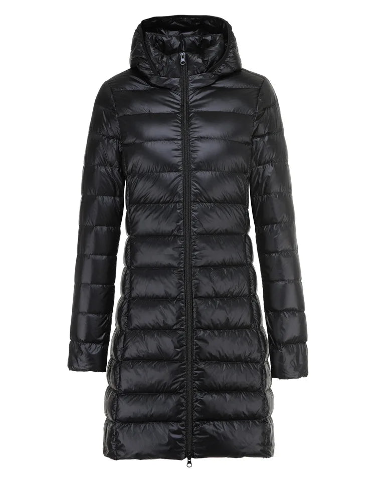 W&W Mode | Lange leichte Daunenjacke