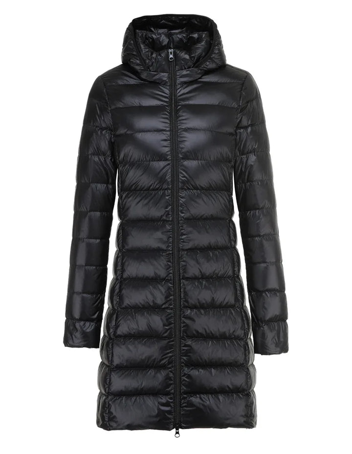 W&W Mode | Lange leichte Daunenjacke