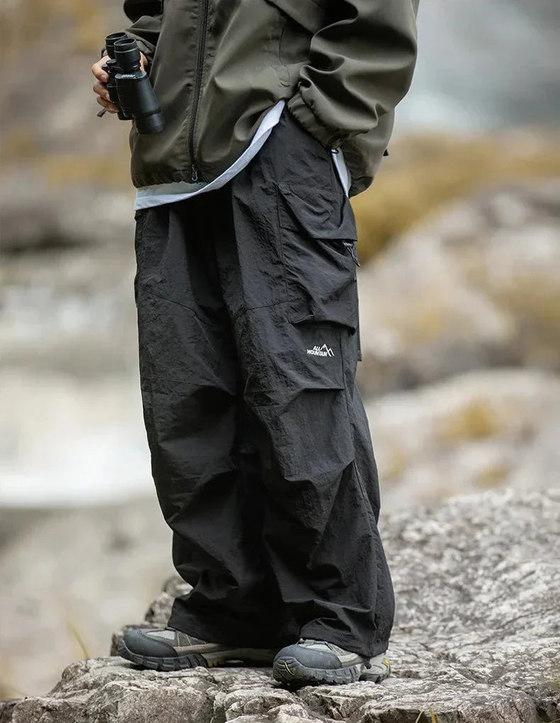 W&W Mode Herren Cargohose mit seitlichen Taschen und weiter Passform