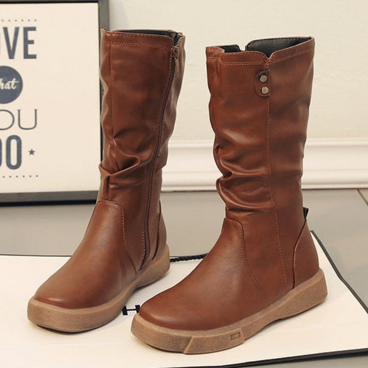 W&W Mode | Leder Winterstiefel 100% wasserdicht