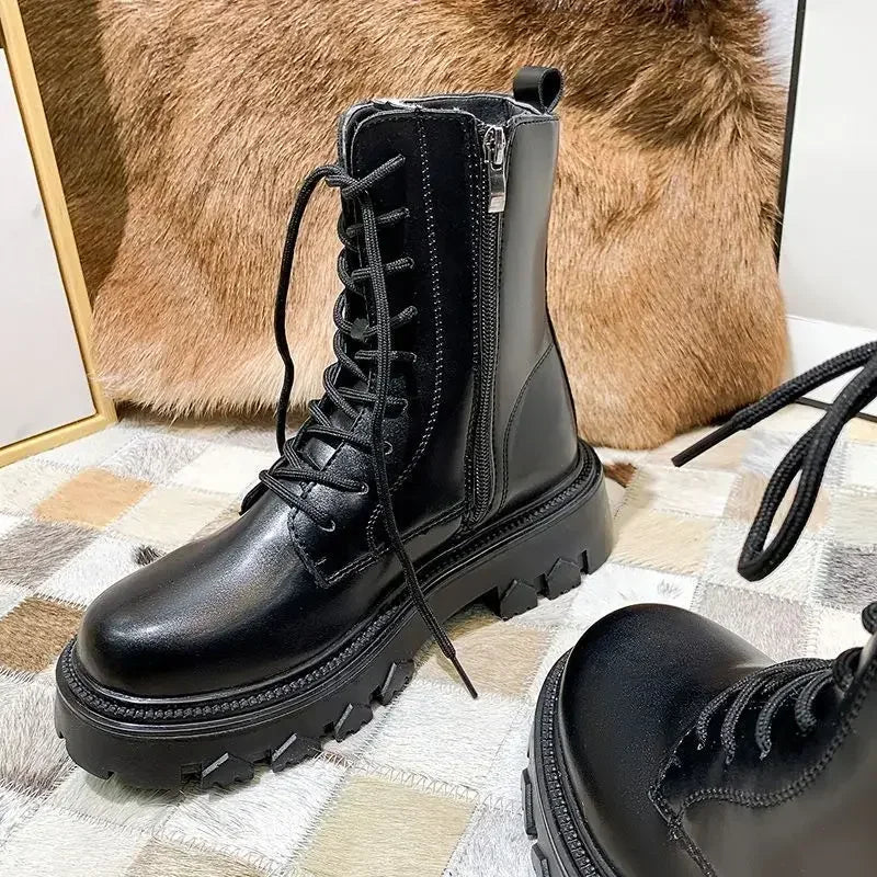 W&W Mode | Wasserdichte Schnürstiefel mit Fellfutter