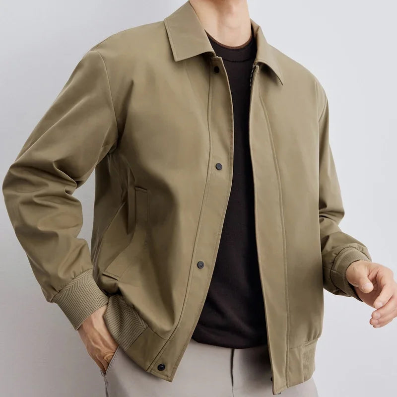 W&W Mode | Herren-Blousonjacke Mit Reißverschluss Und Klassischem Kragen