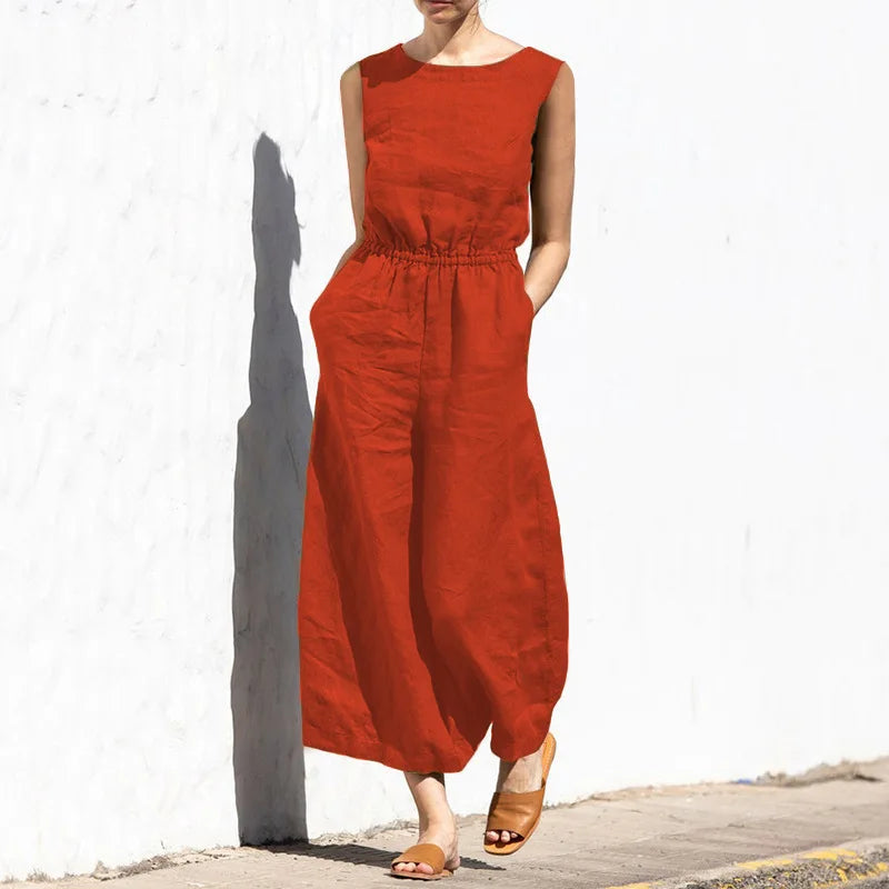 W&W Mode | Baumwoll Leinen Overall