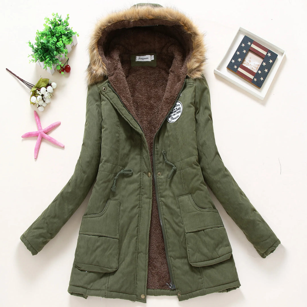 W&W Mode | Modische Winterjacke mit Kunstfellbesatz