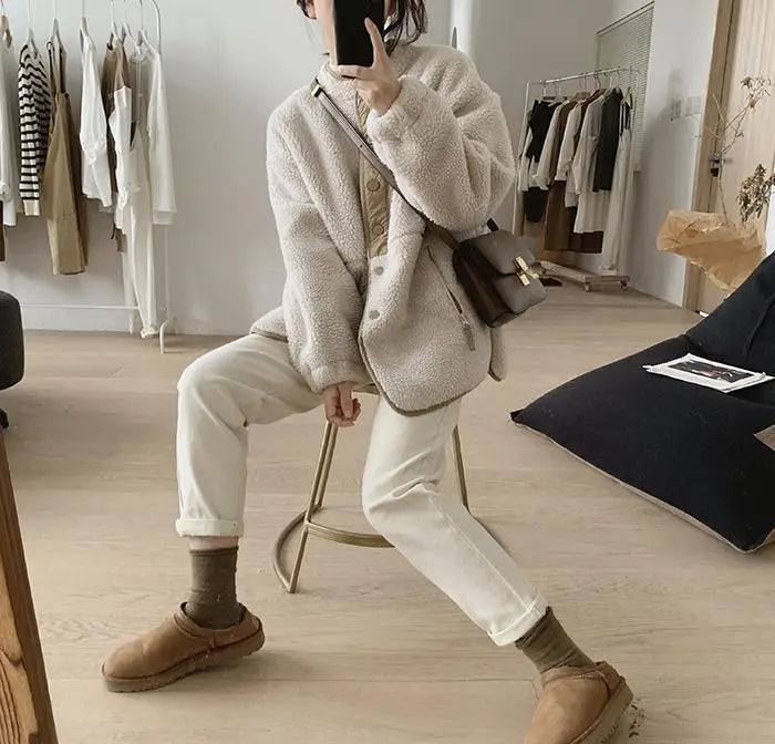 W&W Mode | Oversize Winterjacke in dicker Qualität