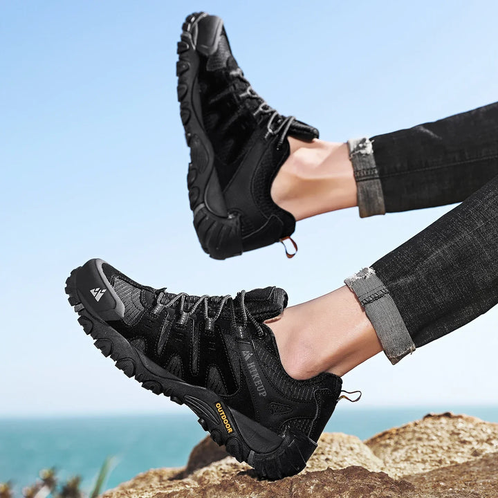 W&W Mode | Niedrig Wasserabweisende Wanderschuhe Mit Robuster Sohle Für Herren