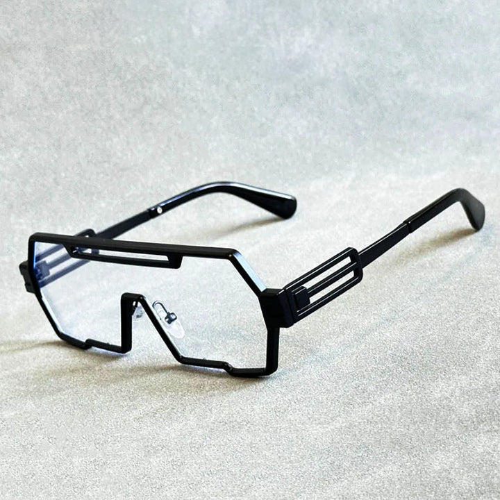W&W Mode | Cyberpunk Shield Sonnenbrille Gepflegt & Futuristisch